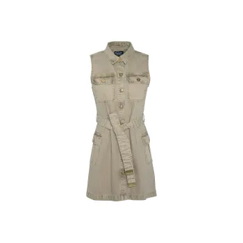BARBOUR FW24 Sleeveless Dress Women's Khaki