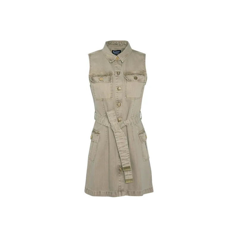 BARBOUR FW24 Sleeveless Dress Women's Khaki-0