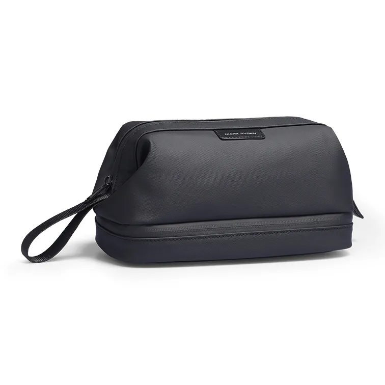 MARK RYDEN Oxford Toiletry Bag Unisex Elegant Black/Graphite Gray-1