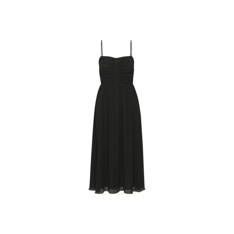 ARITZIA Wilfred Amuse Sleeveless Midi Dress Slip Dresses Women's Black-0