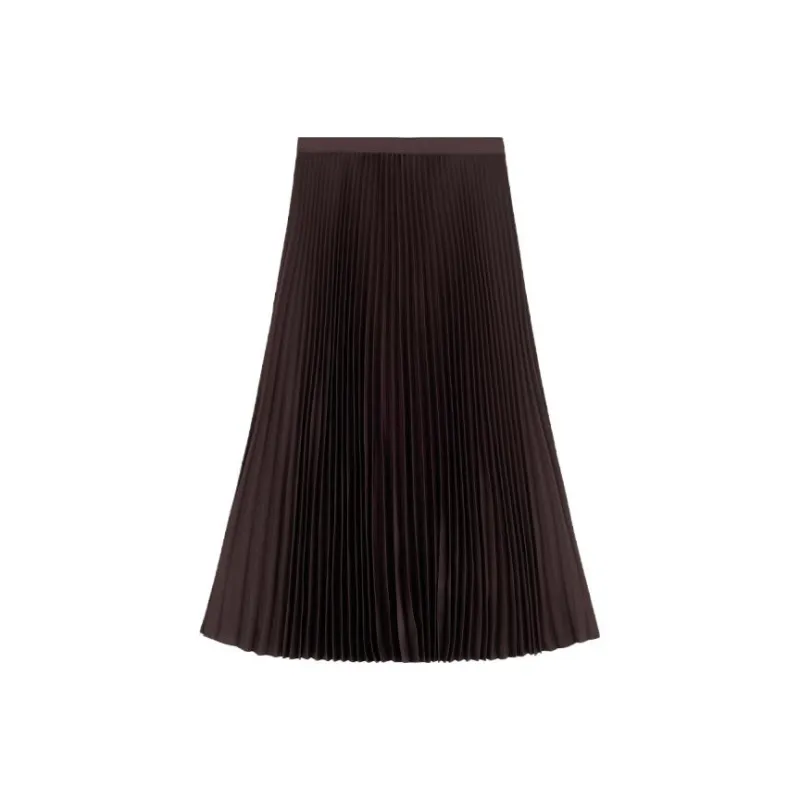 THEORY Casual Long Skirts Women's Dark Umber-0