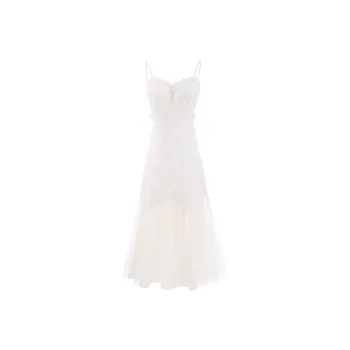 Blovelan Slip Dress Women's White Gold