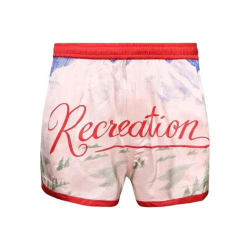 BODE Postcard Gym Shorts 'Pink/Multicolor'