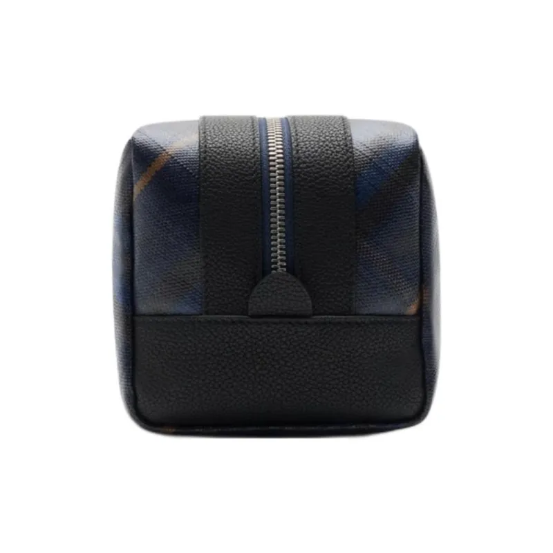 Burberry Cotton Toiletry Bag Men's Midnight Blue-1