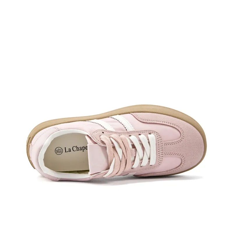 La Chapelle Low Top Skateboard Shoes Women's Light Pink-6