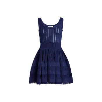Alaia Shiny Crinoline Mini Dress