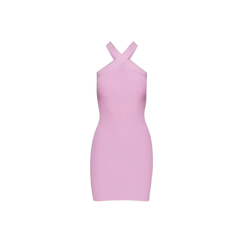 ARITZIA Babaton Sculpt Knit Criss Cross Dress Sleeveless Dress Women's Lyrical Lilac-0