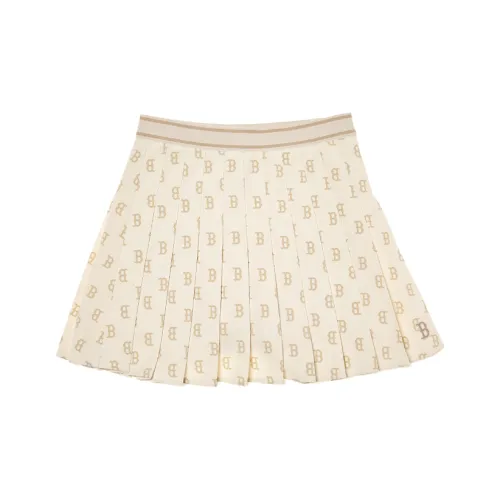 MLB Boston Red Sox SS24 Casual Short Skirts Women's Dark Cream