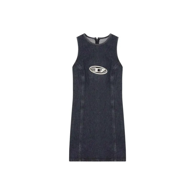 DIESEL Sleeveless Dress Women's Gray-0