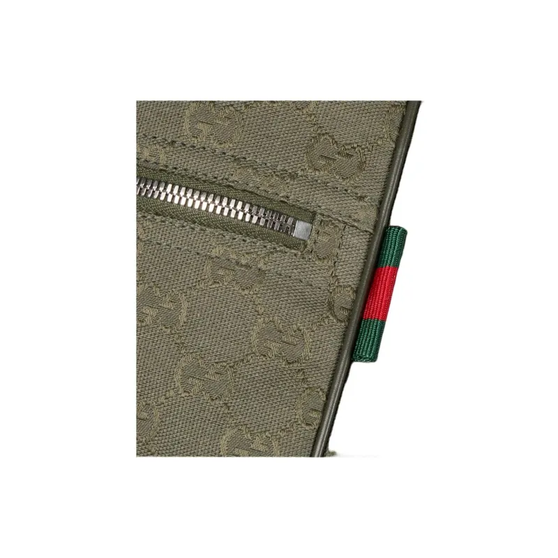 GUCCI GG Canvas Travel Bag Men's Forest Green-5