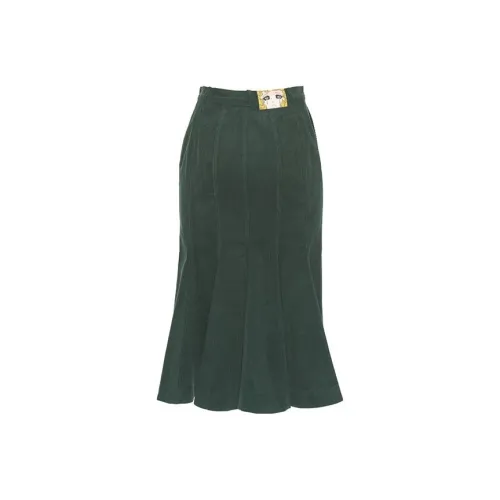 PushBUTTON Casual Long Skirt Women's