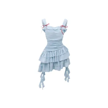 XIAOJUCHUANLI Slip Dress Women's Blue