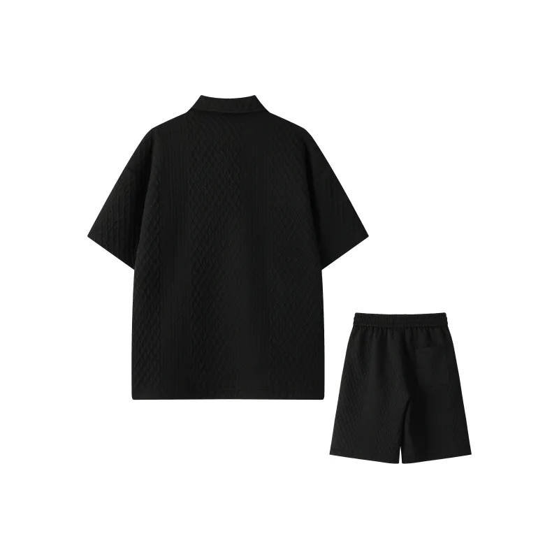 MARK WAFFLE Shirt Matching Set Unisex-6