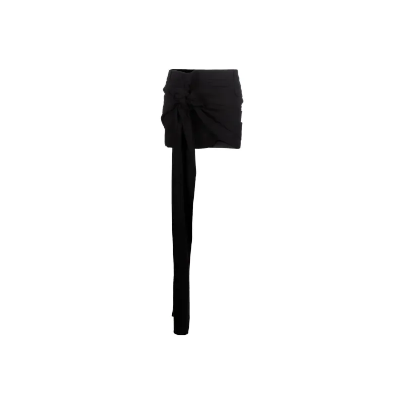 Jacquemus Knot-detail Draped-panel Skirt-0