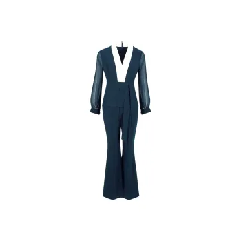 BBLLUUEE Casual Suit Women's Turquoise