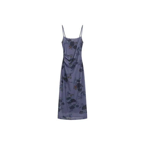 PAIN OR PLEASURE Slip Dresses Women's Purple
