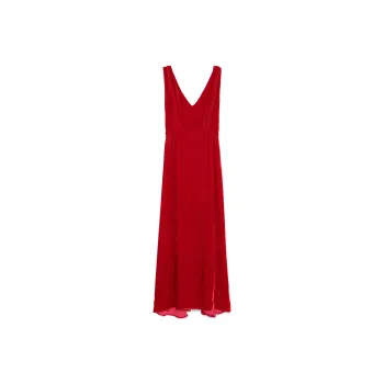 PAROSH FW24 Sleeveless Dress Women's Crimson