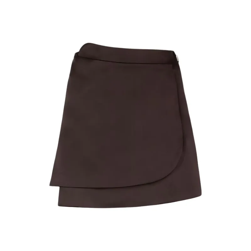 FENDI Casual Short Skirts Women's Brown-0