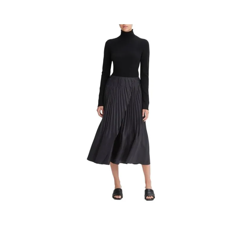 VINCE Casual Long Skirts Women's Black-0