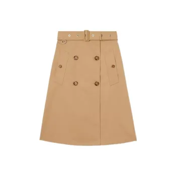 Burberry Cotton Gabardine Trench Coat