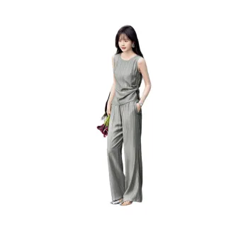 Mo Han Yi Mei Casual Suit Women's Clear Transparent Gray