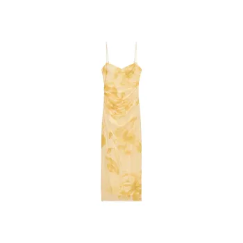 ZARA Trf Slip Dress Women's Yellow