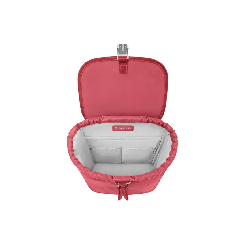 RIMOWA Recycled Nylon With Leather Backpack Trumpets Women's Garnet Red-3