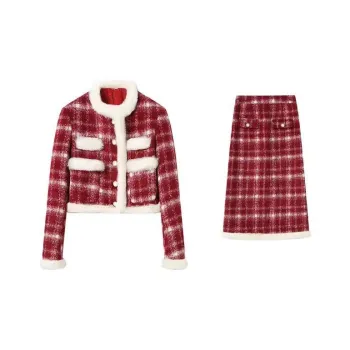 GLEE DIARY Skirt Set Women's Red