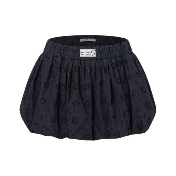 MARDI MERCREDI Casual Short Skirts Women's Deep Navy Blue