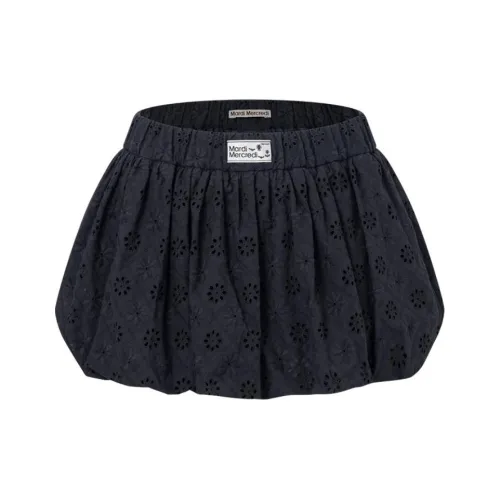 MARDI MERCREDI Casual Short Skirts Women's Deep Navy Blue