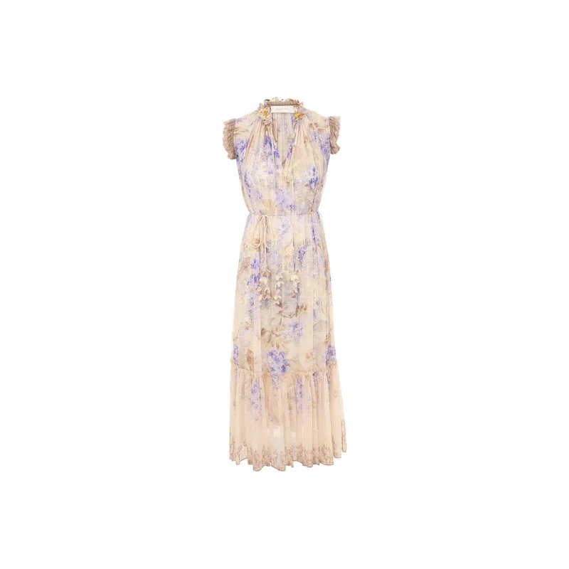 Zimmermann Dawning Flutter Midi Dress-0