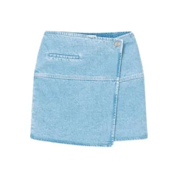 NANUSHKA FW23 CASNA Denim Short Skirts Women's Blue