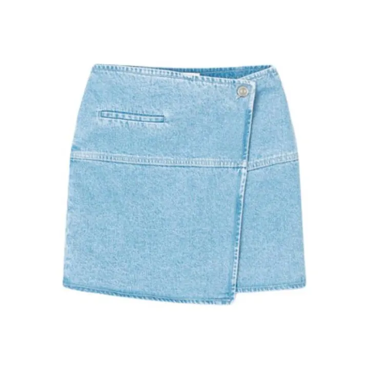 NANUSHKA FW23 CASNA Denim Short Skirts Women's Blue-0