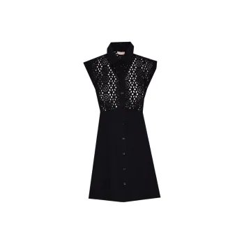 LIU·JO Broderie anglaise Mini Dress