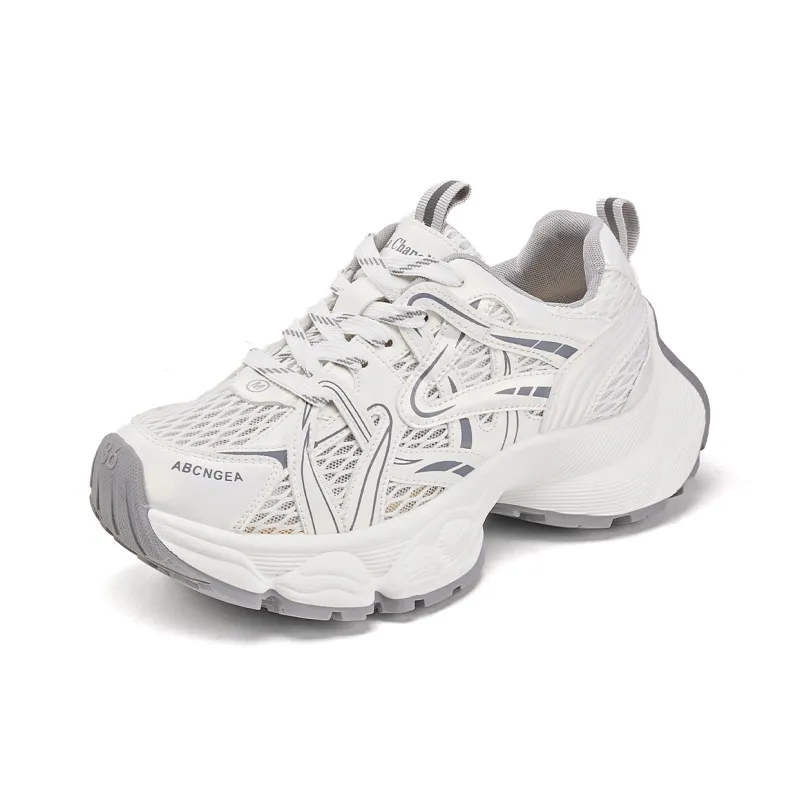 La Chapelle Low Top Chunky Sneakers Women's White-0