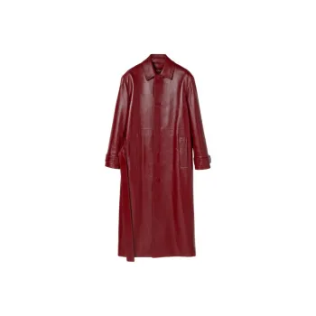 GUCCI Leather Jackets Men Red