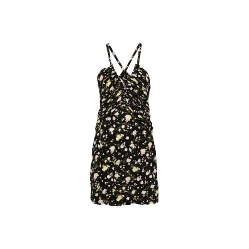 Zadig & Voltaire Randa Crinkled Rose Printed Mini Dress