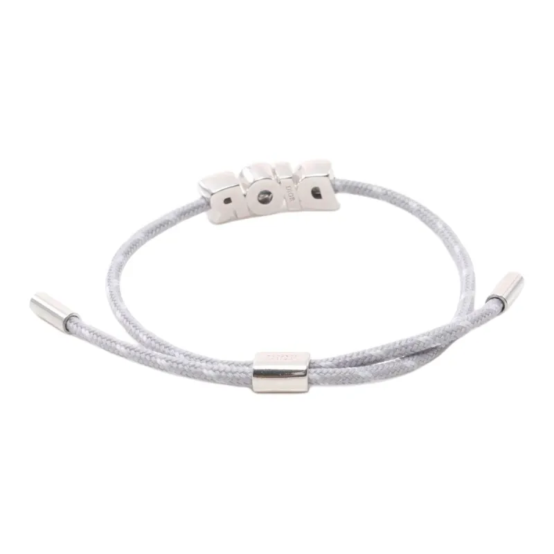 DIOR Stainless Steel Fabric Bracelets Unisex Silver-1