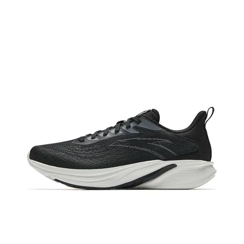 Anta Cloud Trail Breathable And Lightweight Low Top Casual Running Shoes Men's Basic Black