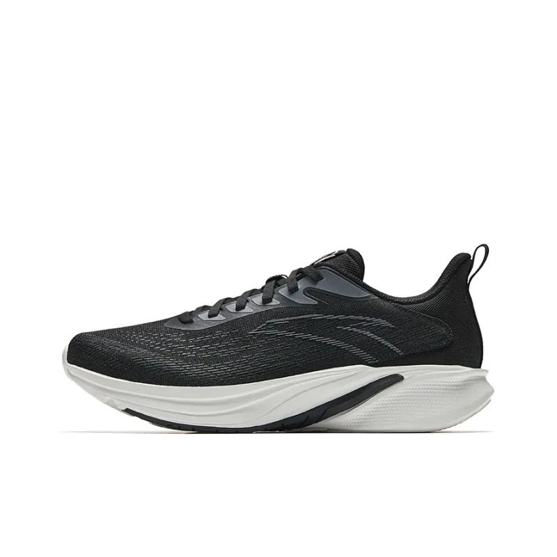 Anta Cloud Trail Breathable And Lightweight Low Top Casual Running Shoes Men's Basic Black-0