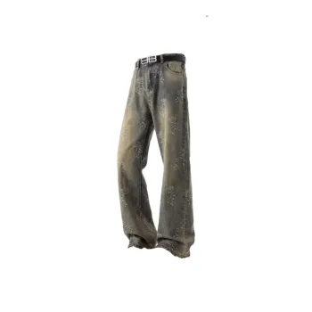FFOMKE Jeans Unisex Yellow Mud