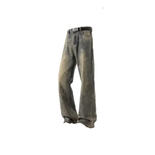 PISYPOX Jeans Unisex Yellow Mud