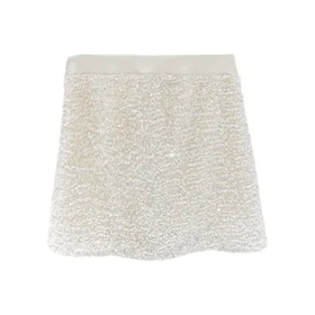 CHARM PICK Casual Short Skirts Women's Milk White