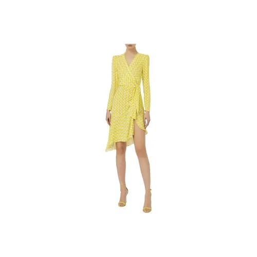 Elisabetta Franchi Graphic Printed Asymmetric Midi Dress