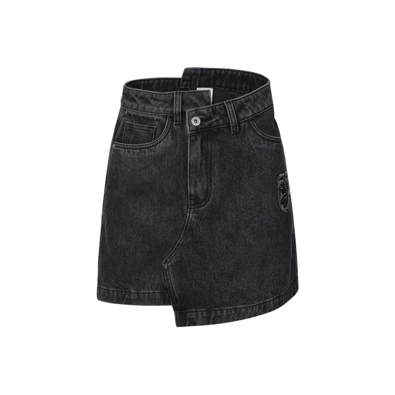 Guuka Denim Short Skirts Women's Black-0