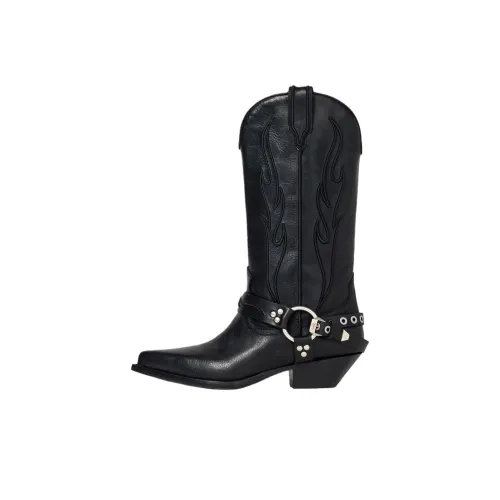 SONORA BOOTS 니 하이 부츠 블랙 여성