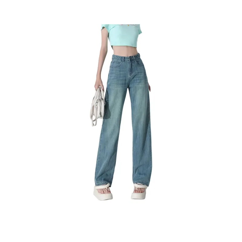 Menglaini Jeans Women's Peacock Green-0