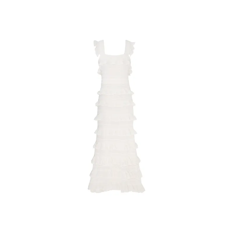 Zimmermann Kaleidoscope Ruffled Midi Dress-0