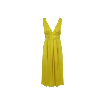PAROSH Sleeveless Dress Women's Yellow