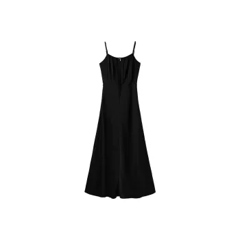 TKY SHOP Slip Dress Women's Sophisticated Black